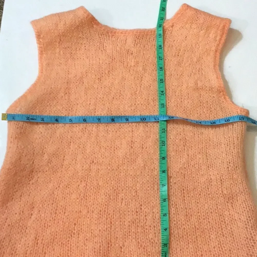 Handmade Knit Women Vest Sweater Size Approximately M